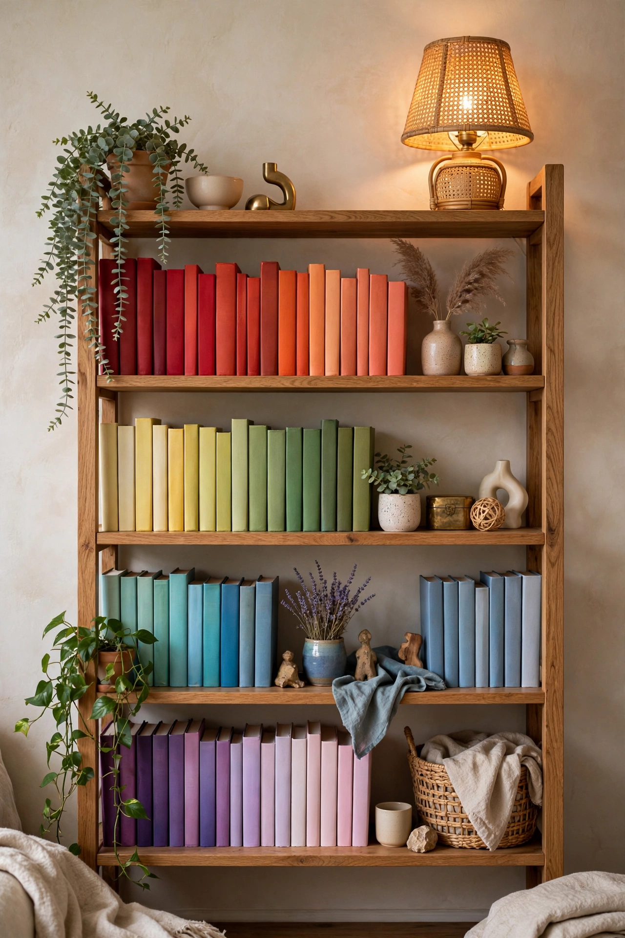 Styled bookshelf displaying books you love
