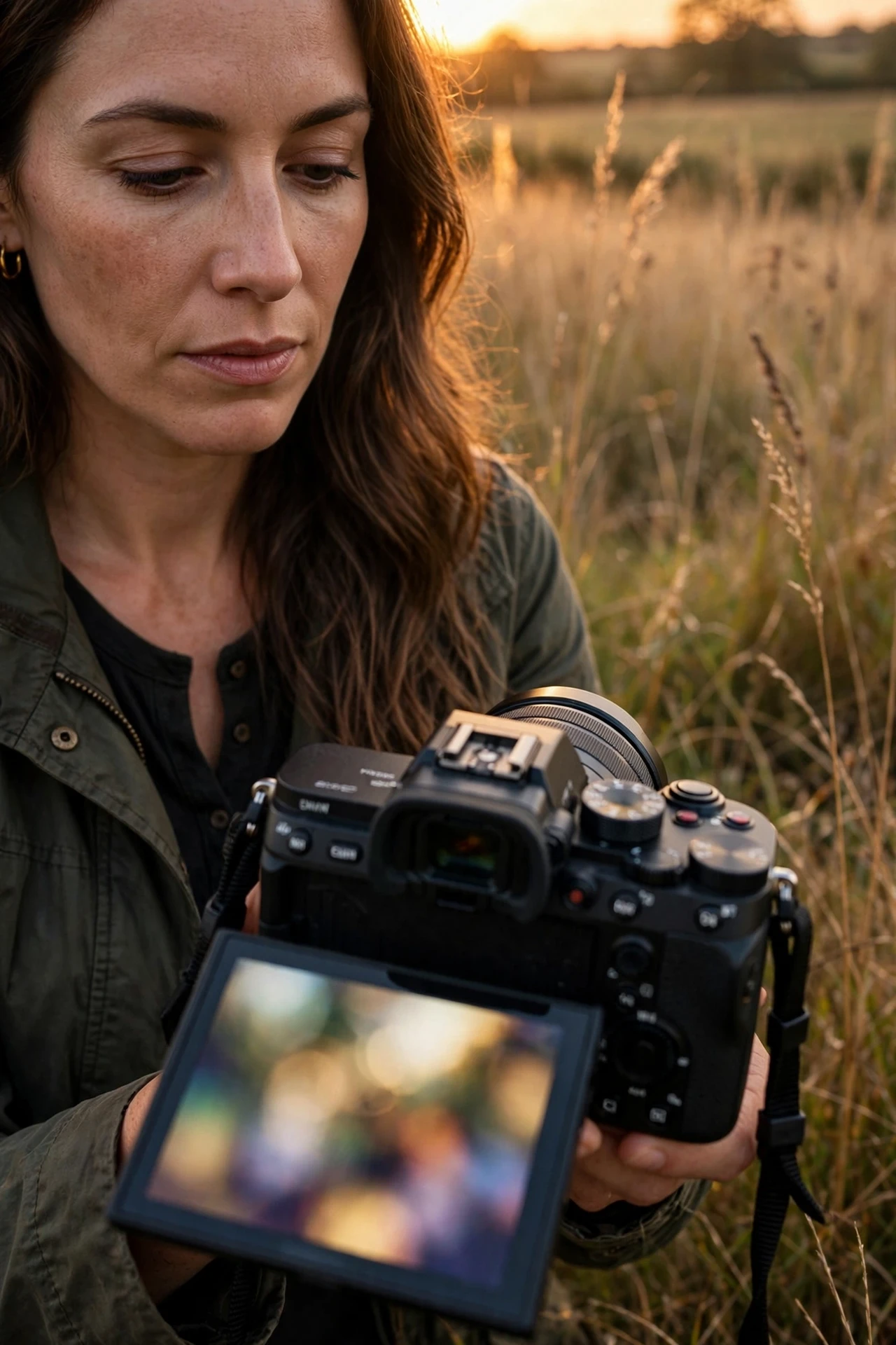 Photographer taking photos with a smartphone
